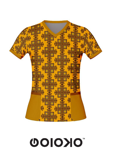 Orange Tribal - Medical Scrub