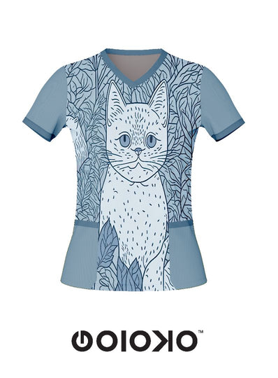 Blue Meow - Medical Scrub