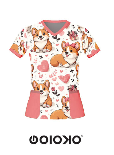 Puppy Love - Medical Scrub