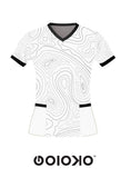 Black & White Topographic- Medical Scrub