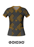 Grey Gold Geometric- Medical Scrub