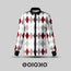 Multicolored Diamond- Men's Formal Satin Shirt