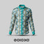 Floral Teal- Men's Formal Satin Shirt