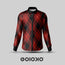 Red Diamond Checked- Men's Formal Satin Shirt