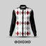 Multicolored Diamond Black- Men's Formal Satin Shirt