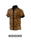 Orange Baroque Mens Short Sleeve Shirt