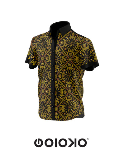 Yellow Bull Baroque Mens Short Sleeve Shirt