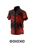 Red Wine Mens Short Sleeve Shirt