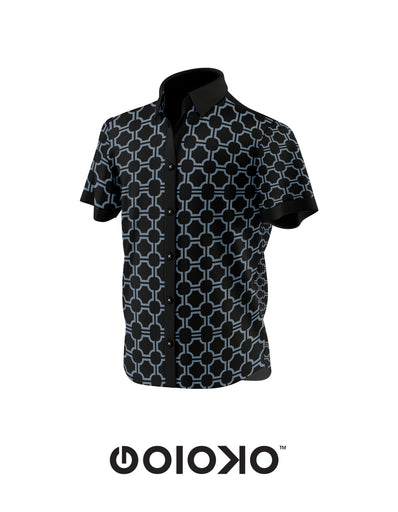 Blue Halo Mens Short Sleeve Shirt