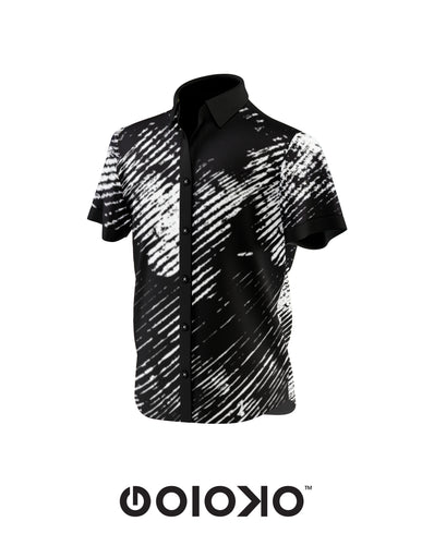Abstract Mens Short Sleeve Shirt