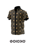 Gold Baroque Mens Short Sleeve Shirt