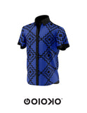Blue Aztec Mens Short Sleeve Shirt
