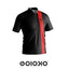 Red Stripe - Mandarin Collar Polo T-shirt