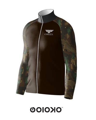 Sports Raglan Jacket Brown Dot Camo