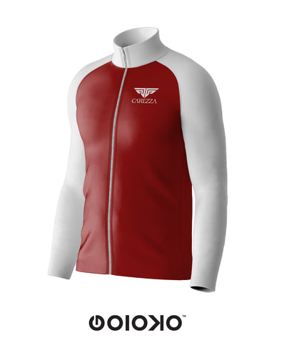 Sports Raglan Jacket Red and White