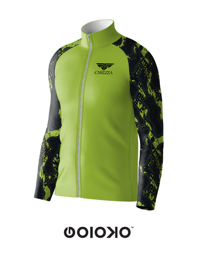 Sports Raglan Jacket Neon Green Camo
