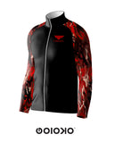 Sports Raglan Jacket Red and Black Camo