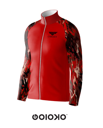 Sports Raglan Jacket Full Red Camo