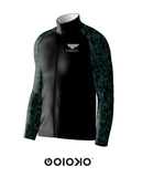 Sports Raglan Jacket Black and Diamond Camo