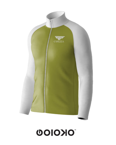Sports Raglan Jacket Mustard and White