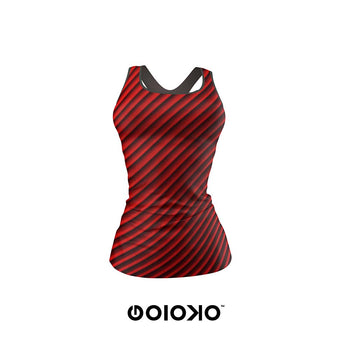 Red Stripe - Body Fit Tank Top