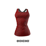 Red Stripe - Body Fit Tank Top