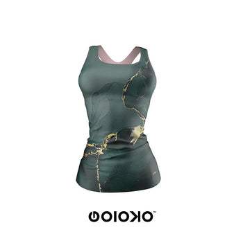 Green Marble - Body Fit Tank Top