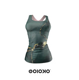 Green Marble - Body Fit Tank Top