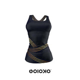 3 Stripe Black - Body Fit Tank Top