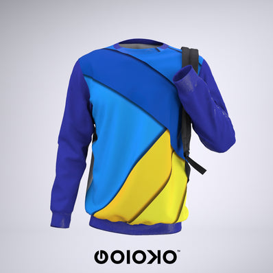 Blue Yellow Vectorise - Sweatshirt