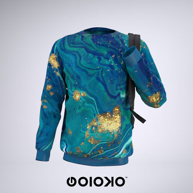 Teal Marble OverKill - Sweatshirt