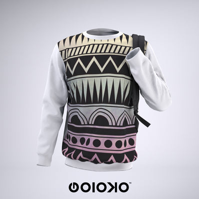 Pale White Tribal - Sweatshirt