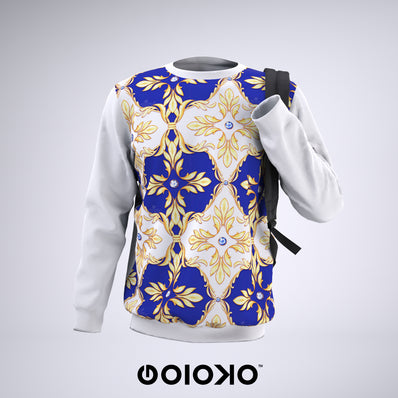 Luxury Blue Baroque - Sweatshirt