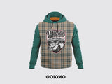 Green Vintage Checkard - Hoodie