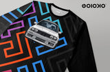 Black Block Vector Auto - Long Sleeve T-Shirt