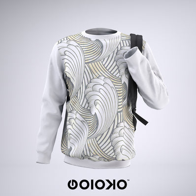 Cream Waves - Sweatshirt