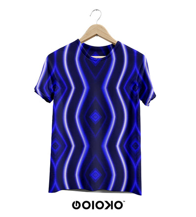Deep Blue Tribal - Short Sleeve T-Shirt