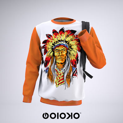 Orange Red Indian - Sweatshirt