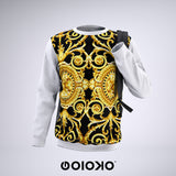 White Black Gold Baroque - Sweatshirt