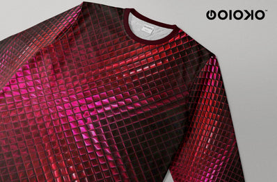 Burgundy Blocks - Long Sleeve T-Shirt