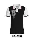 Black White Owl - Golf T-Shirt