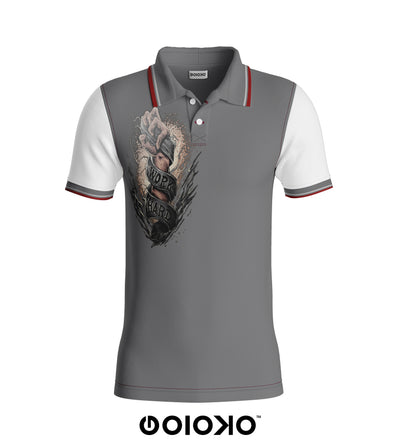 Work Hard Grey - Golf T-Shirt