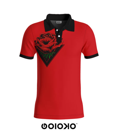 Red Rose - Golf T-Shirt