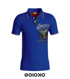 Blue American Classic - Golf T-Shirt