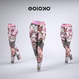 Pink Floral - Sports Leggings