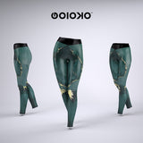 Green Marble - Sports Leggings