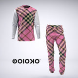 Pink Burberry - Mens 2 Piece Pajama Set