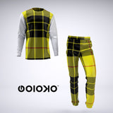 Yellow Burberry - Mens 2 Piece Pajama Set