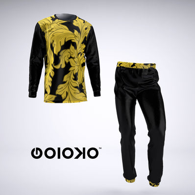 22 Carat Gold Baroque - Mens 2 Piece Pajama Set