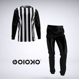 White Umbro Pin Stripe - Mens 2 Piece Pajama Set